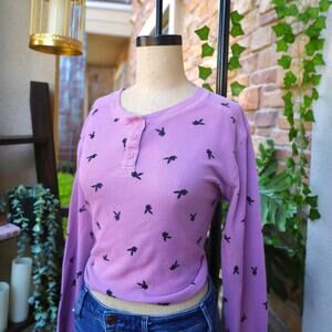 Playboy x pacsun pink longsleeve